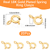 20Pcs Brass Spring Ring Clasps KK-BBC0025-77-2