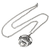 201 Stainless Steel Pendant Necklaces NJEW-C066-12P-2