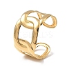 Ion Plating(IP) 304 Stainless Steel Cuff Bangles for Women BJEW-Z078-25G-1