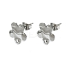 Non-Tarnish 304 Stainless Steel Stud Earring Findings LS-STAS-L024-003P-03-1