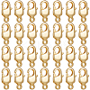30Pcs Brass Lobster Claw Clasps KK-BBC0014-66G-1
