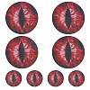 4 Pairs 2 Styles Eye PVC Headlight Car Sticker AJEW-HY0002-38D-1