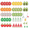 44Pcs 11 Styles Alloy Enamel Pendants ENAM-PH0002-95-1