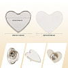 20 Sets Alloy Sublimation Blank Brooch Pin DIY-SP0003-03C-4