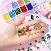 218Pcs 10 Colors Transparent Glass Beads GLAA-YW0005-12-3