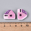 Printed Opaque Resin Beads RESI-N043-09B-01-4