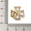 Rack Plating Brass Micro Pave Cubic Zirconia Pendants KK-F883-10G-01-3