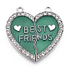Alloy Enamel Split Pendant ENAM-S130-25I-1
