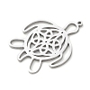 Hollow 304 Stainless Steel Pendants STAS-D202-02P-2