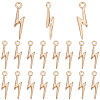 4Sets Alloy Lightning Bolt Pendant FIND-SC0017-54-7