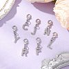 26Pcs 26 Styles Alloy Crystal Rhinestone Pendant Decorations HJEW-JM03172-02-2