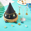 20Pcs 10 Colors Glass Pendant PALLOY-TAC0109-7