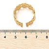 Flower 304 Stainless Stee Open Cuff Rings for Women RJEW-Q006-03E-G-3