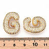 Brass Micro Pave Cubic Zirconia Pendants KK-N254-06G-G-3