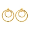 201 Stainless Steel Earrings LS-EJEW-Q026-02G-B-2