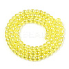 Electroplate Transparent Glass Beads Strands GLAA-T032-T4mm-AB12-3