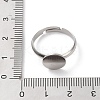 Non-Tarnish 304 Stainless Steel Pad Ring Settings STAS-K278-11C-P-5