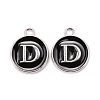 Platinum Plated Alloy Charms X-ENAM-S118-02D-P-1