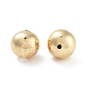 Round Rack Plating Brass European Beads LS-KK-G512-08G-2