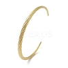 304 Stainless Steel Open Cuff Bangles BJEW-K241-02D-G-1