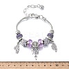 Alloy European Beads Charm Bracelets BJEW-F495-17P-3
