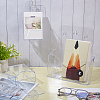 6Pcs 2 Styles Transparent Acrylic Wall Mounted Brochure Stand Rack AJEW-PH0005-86-4