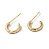 Rack Plating Brass Round Stud Earrings for Women EJEW-F313-02G-1