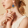 DIY Unfinished Wooden Pendant Earring Making Kits DIY-YS0001-17-10