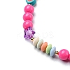 Round & Star Acrylic Beaded Mobile Phone Lanyard Wrist Strap HJEW-YW0001-03-2