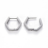 Non-Tarnish 304 Stainless Steel Huggie Hoop Earrings X-STAS-S103-24P-2