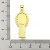 Rack Plating Brass Micro Pave Clear Cubic Zirconia Pendants KK-B091-21G-06-3