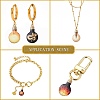 30Pcs 6 Styles Printed Alloy Enamel Pendants ENAM-CJ0005-11-7
