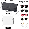 1Pc Rectangle Shape PVC Leather Eyeglass Cases AJEW-CN0003-63B-2