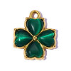 304 Stainless Steel Cat Eye Pendants STAS-OY015-33G-1