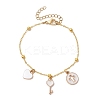 Brass Flat Oval Cable Chain Bracelets BJEW-JB11602-01-2