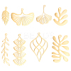 8Pcs 8 Style Ion Plating(IP) 201 Stainless Steel Pendants STAS-DC0002-81-1