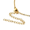 Colorful Cubic Zirconia Constellation Pendant Necklace NJEW-H166-01K-4