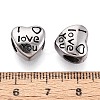 304 Stainless Steel European Style Large Hole Beads STAS-T072-106AS-3