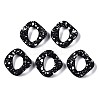 Spray Painted CCB Plastic Linking Rings LS-CCB-Q091-019B-1