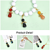 CHGCRAFT 12Pcs 3 Styles Natural Agate Alloy Pendant Decorations HJEW-CA0001-31-5