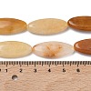Natural Golden Silk Jade Beads Strands G-B078-E18-01-5