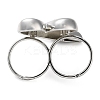 Brass Open Cuff Rings RJEW-K266-03P-3
