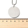 304 Stainless Steel Blank Pendant Necklaces NJEW-P329-04D-P-5