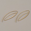 Brass Spiral Oval Dangle Earrings EJEW-WH0012-005-2