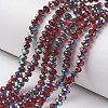 Electroplate Transparent Glass Beads Strands LS-EGLA-A034-T6mm-Q06-1