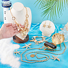 Alloy Dangle Earrings & Crossbody Bags & Bib Necklace & Chain Bracelets & Alligator Hair Clips Sets for Women SJEW-PH0001-22-3