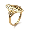 Ion Plating(IP) 304 Stainless Steel Adjustable Rings RJEW-B047-03G-1