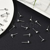 SHEGRACE Brass Stud Earring Findings XGR0105P-151P-4