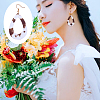 Cow Print Imitation Leather Teardrop Pendant Necklace & Dangle Earrings & Multi-Strand Bracelet JX529J-6