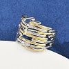304 Stainless Steel Cuff Rings RJEW-H254-04GP-1